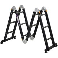 HOMCOM Aluminium Klappleiter Multifunktionsleiter 5 Positionen 3,7 m 12 Stufen Zertifizierung NF EN131 max. 150 kg schwarz Aosom HOMCOM Aluminium Klappleiter Multifunktionsleiter 5 Positionen 3,7 m 12 Stufen Zertifizierung NF EN131 max. 150 kg schwarz Aosom von HOMCOM