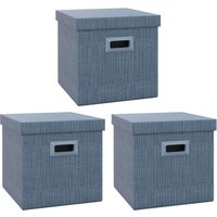 HOMCOM Aufbewahrungsbox 3er-Set Stapelbare Aufbewahrungswürfel für Wohnzimmer HOMCOM Aufbewahrungsbox 3er-Set Stapelbare Aufbewahrungswürfel für Wohnzimmer von HOMCOM