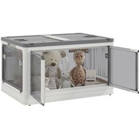 HOMCOM Aufbewahrungsbox weiß B/H/L: ca. 47x67x38 cm von HOMCOM