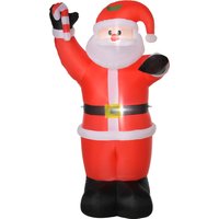 HOMCOM Aufblasbar Weihnachtsdeko, 2,4 m Weihnachtsmann mit LED-Beleuchtung, Zuckerstange, Gartendeko, Selbstaufblasende Weihnachtsbeleuchtung für Innen- und Außenbereich Aosom HOMCOM Aufblasbar Weihnachtsdeko, 2,4 m Weihnachtsmann mit LED-Beleuchtung, Zuckerstange, Gartendeko, Selbstaufblasende Weihnachtsbeleuchtung für Innen- und Außenbereich Aosom von HOMCOM