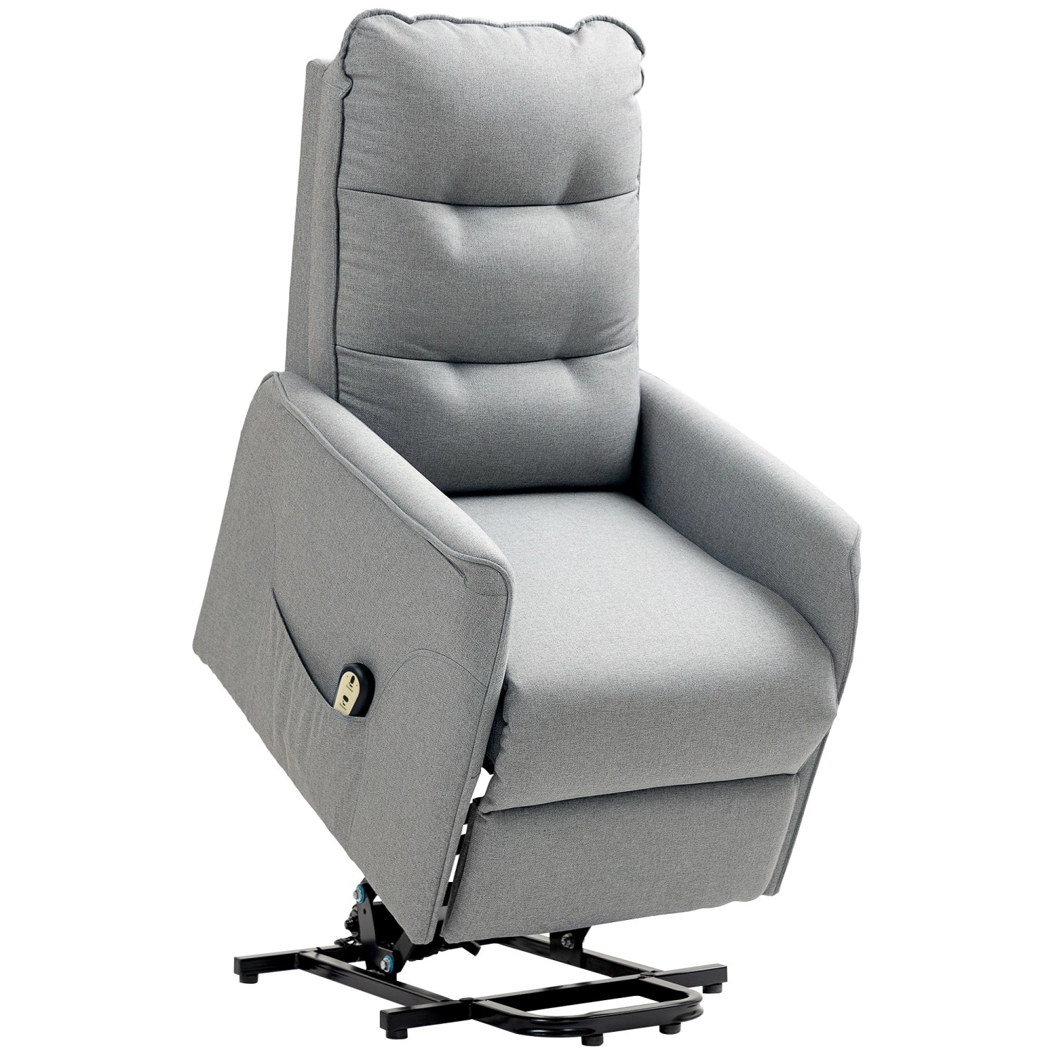 HOMCOM Aufstehsessel mit Liegefunktion Polyester Grau 88L x 68B x 104H cm HOMCOM Aufstehsessel mit Liegefunktion Polyester Grau 88L x 68B x 104H cm von HOMCOM
