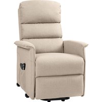 HOMCOM Aufstehsessel neigbarer Relaxsessel elektrisch mit Fußstütze Massage und Heizfunktion 2 Fernbedienungen Leinenstoff beige meliert Aosom HOMCOM Aufstehsessel neigbarer Relaxsessel elektrisch mit Fußstütze Massage und Heizfunktion 2 Fernbedienungen Leinenstoff beige meliert Aosom von HOMCOM