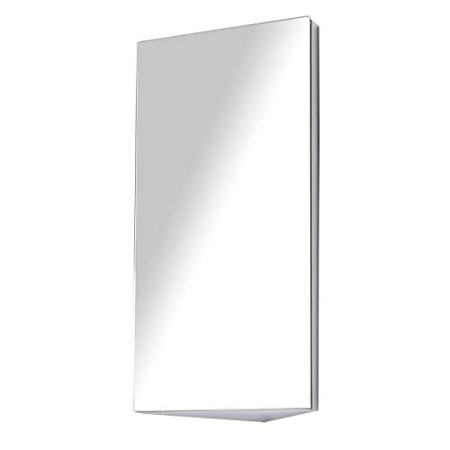 HOMCOM Badezimmer Spiegelschrank Wandtoilettenschrank Eckschrank 2 Regale ABM. 30L x 18,4l x 60H cm Edelstahl. HOMCOM Badezimmer Spiegelschrank Wandtoilettenschrank Eckschrank 2 Regale ABM. 30L x 18,4l x 60H cm Edelstahl. von HOMCOM