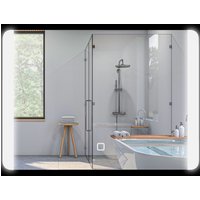 HOMCOM Badezimmerspiegel mit Beleuchtung 50 x 70 cm LED-Wandspiegel mit Anti-Beschlag-Funktion, 3 Lichtfarbtemperaturen, Dimmbar, Berührungssensor Speicherfunktion Aosom HOMCOM Badezimmerspiegel mit Beleuchtung 50 x 70 cm LED-Wandspiegel mit Anti-Beschlag-Funktion, 3 Lichtfarbtemperaturen, Dimmbar, Berührungssensor Speicherfunktion Aosom von HOMCOM