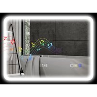 HOMCOM Badezimmerspiegel mit LED-Licht 70x50 cm Wandspiegel mit Bluetooth 3 Lichtfarben Digitaluhr Anti-Beschlag-Funktion Speicherfunktion Touch-Steuerung IP44 Aosom HOMCOM Badezimmerspiegel mit LED-Licht 70x50 cm Wandspiegel mit Bluetooth 3 Lichtfarben Digitaluhr Anti-Beschlag-Funktion Speicherfunktion Touch-Steuerung IP44 Aosom von HOMCOM