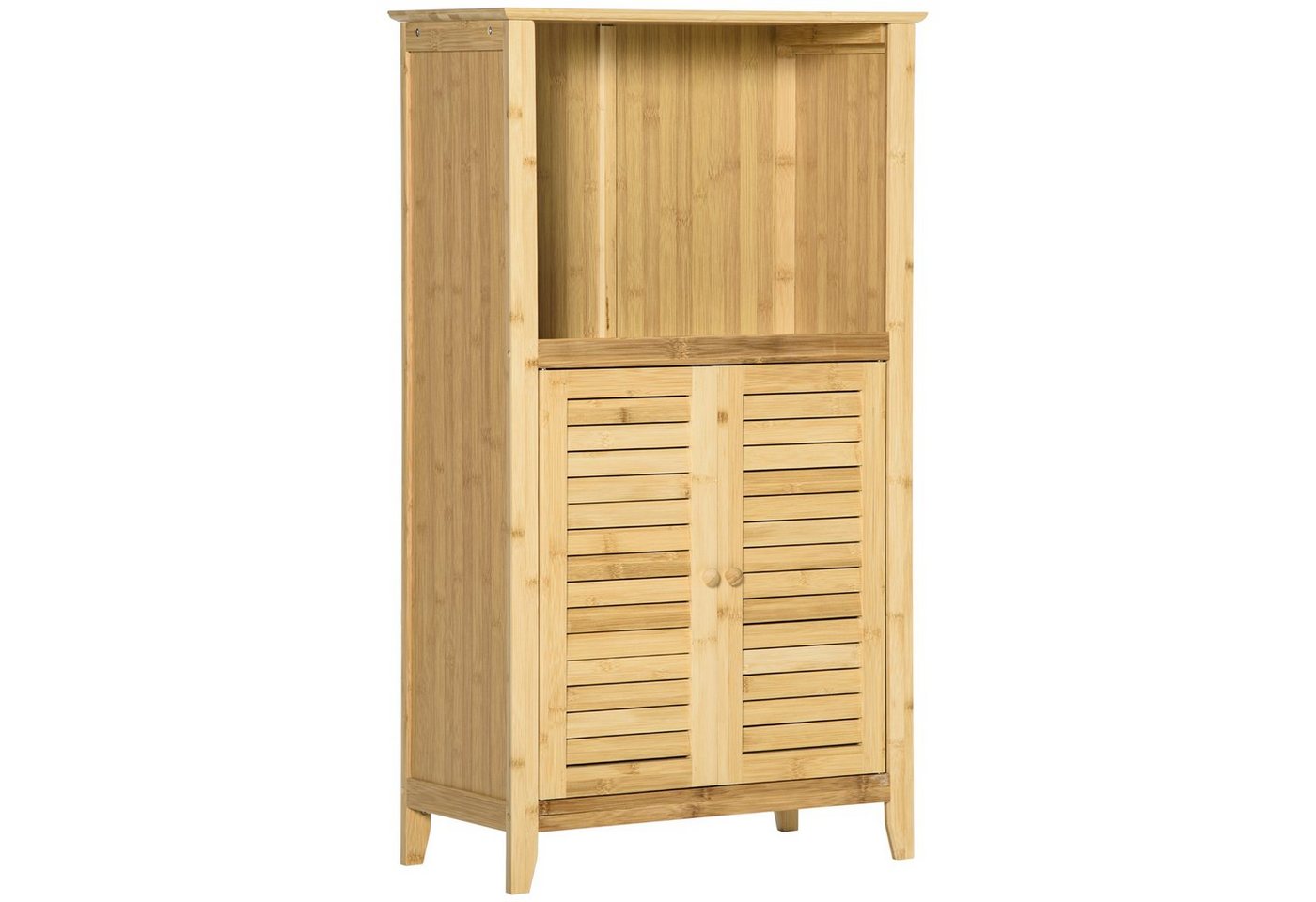 HOMCOM Badkommode Badzimmerschrank mit offenem Regal (Badezimmer Standregal, 1 St., Badregal), Bambus, Natur, 50 x 25,5 x 92 cm HOMCOM Badkommode Badzimmerschrank mit offenem Regal (Badezimmer Standregal, 1 St., Badregal), Bambus, Natur, 50 x 25,5 x 92 cm von HOMCOM
