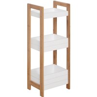 HOMCOM Badregal Korbregal aus Bambus Standregal Badezimmer Regal 3 Staufächer Weiß Aosom HOMCOM Badregal Korbregal aus Bambus Standregal Badezimmer Regal 3 Staufächer Weiß Aosom von HOMCOM