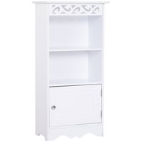 HOMCOM Badschrank Wäscheschrank Küchenschrank Lagerschrank MDF Weiß 40 x 23 x 80 cm Aosom HOMCOM Badschrank Wäscheschrank Küchenschrank Lagerschrank MDF Weiß 40 x 23 x 80 cm Aosom von HOMCOM