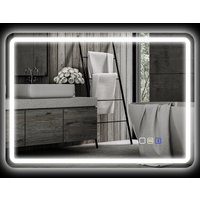 HOMCOM Badspiegel mit Beleuchtung 50x70 cm LED Spiegel Wandspiegel mit Bluetooth-Musikfunktion Touchschalter Memory-Funktion Lichtspiegel Beschlagfrei mit 3 Lichtfarben Silber Aosom HOMCOM Badspiegel mit Beleuchtung 50x70 cm LED Spiegel Wandspiegel mit Bluetooth-Musikfunktion Touchschalter Memory-Funktion Lichtspiegel Beschlagfrei mit 3 Lichtfarben Silber Aosom von HOMCOM