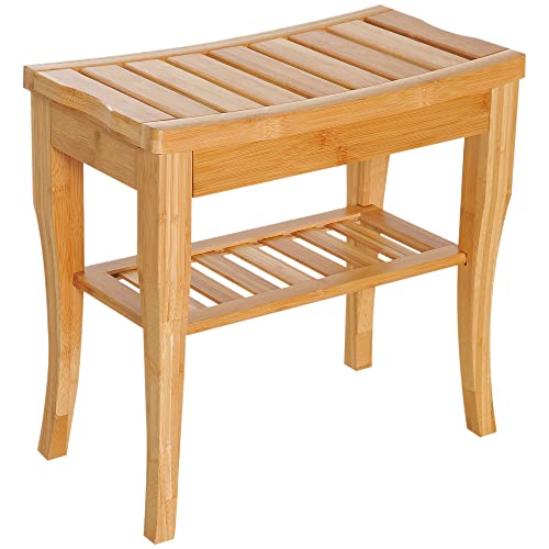 HOMCOM Bambus Badehocker mit Ablagefläche Wasserdicht Robuste Anti-Rutsch-Badbank Stabiler Duschhocker für Zuhause Wohnzimmer Schlafzimmer SPA 47,5x26x44,5 cm Natur HOMCOM Bambus Badehocker mit Ablagefläche Wasserdicht Robuste Anti-Rutsch-Badbank Stabiler Duschhocker für Zuhause Wohnzimmer Schlafzimmer SPA 47,5x26x44,5 cm Natur von HOMCOM