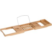 HOMCOM Bambus Badewannenablage Badewannenbrücke verstellbar 70-105x21,8x5cm aus Naturmaterial für entspannende Badeerlebnisse   Aosom.de von HOMCOM