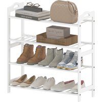 HOMCOM Bambus-Schuhregal mit 4 Ebenen für 12 Paar Schuhe für Eingangsbereich Flur Schlafzimmer 67,5x24,7x72 cm Weiß Aosom HOMCOM Bambus-Schuhregal mit 4 Ebenen für 12 Paar Schuhe für Eingangsbereich Flur Schlafzimmer 67,5x24,7x72 cm Weiß Aosom von HOMCOM