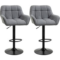 Barhocker 2er-Set Tresenhocker 93-114 cm Höhenverstellbar 360° Drehstuhl Bistrohocker mit Lehne und Fußstütze im Retro-Design für Bartheke bis 120 kg Barhocker 2er-Set Tresenhocker 93-114 cm Höhenverstellbar 360° Drehstuhl Bistrohocker mit Lehne und Fußstütze im Retro-Design für Bartheke bis 120 kg von HOMCOM