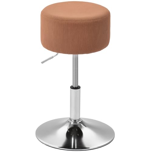 HOMCOM Barhocker Hoher Küchenhocker Höhenverstellbar 52-66 cm Gepolstert in Cord Drehbar 360° für Esszimmer Toilette Tresen Braun HOMCOM Barhocker Hoher Küchenhocker Höhenverstellbar 52-66 cm Gepolstert in Cord Drehbar 360° für Esszimmer Toilette Tresen Braun von HOMCOM