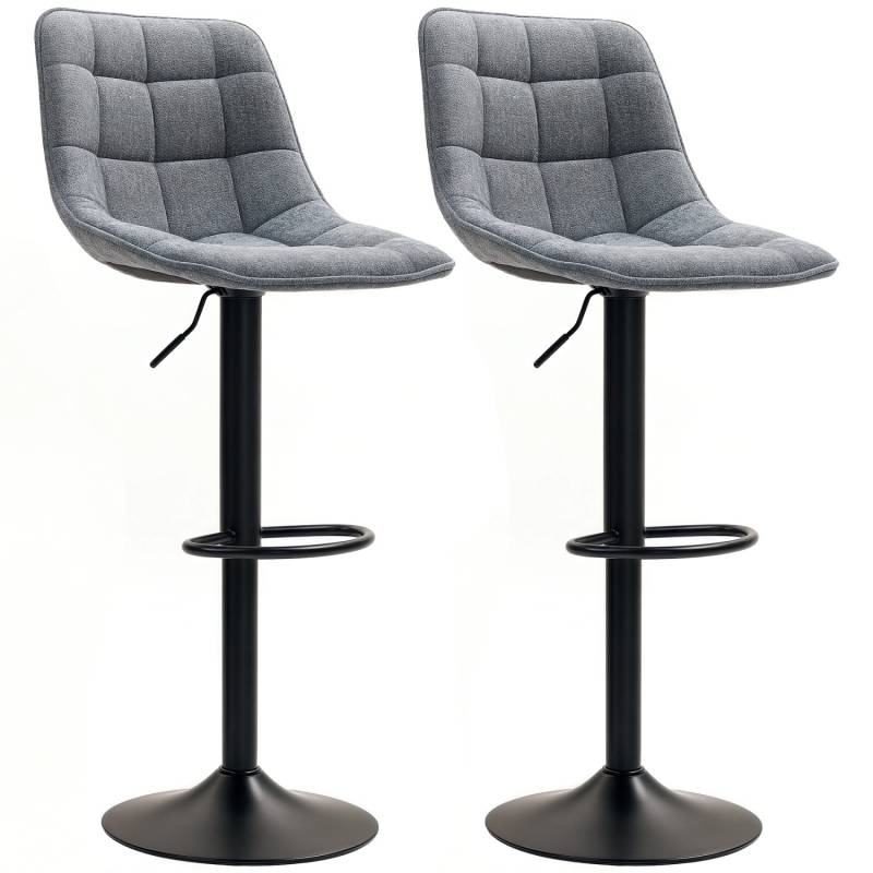 HOMCOM Barhocker Polyester Dunkelgrau 53L x 47B x 96-117H cm HOMCOM Barhocker Polyester Dunkelgrau 53L x 47B x 96-117H cm von HOMCOM