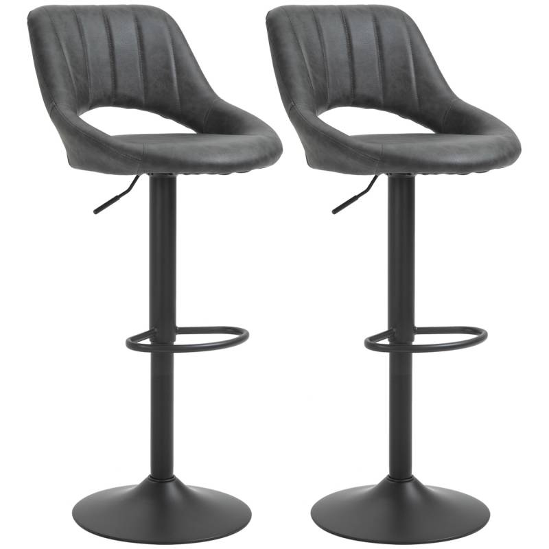 HOMCOM Barhocker-Set 2 Hocker Drehbar Höhenverstellbar HOMCOM Barhocker-Set 2 Hocker Drehbar Höhenverstellbar von HOMCOM
