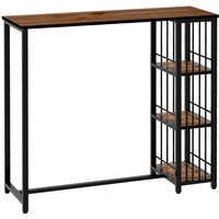 HOMCOM Bartisch, LxBxH: 120 x 40 x 105 cm, eckig - braun HOMCOM Bartisch, LxBxH: 120 x 40 x 105 cm, eckig - braun von HOMCOM