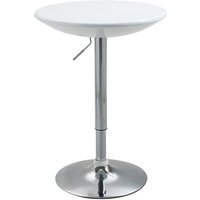 HOMCOM Bartisch, LxBxH: 61 x 61 x 97 cm, rund - weiss von HOMCOM