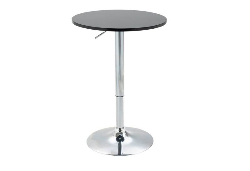 HOMCOM Bartisch höhenverstellbarer Bistrotisch (Bistrotisch, 1-St., Drehtisch), Schwarz Ø61 x 70-90H cm von HOMCOM