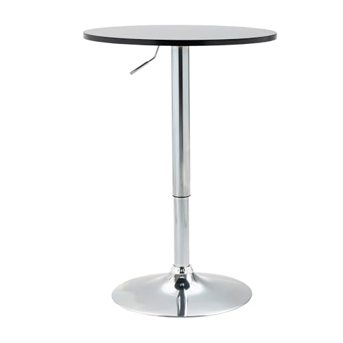 HOMCOM Bartisch Drehtisch rund Esstisch 360° höhenverstellbarer Küchentisch modern Stehtisch Bistrotisch Stahl Schwarz Ø61 x 70-90 cm HOMCOM Bartisch Drehtisch rund Esstisch 360° höhenverstellbarer Küchentisch modern Stehtisch Bistrotisch Stahl Schwarz Ø61 x 70-90 cm von HOMCOM