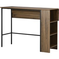 HOMCOM Bartisch mit Stauraum Bistrot Insel mit klappbarer Seitenplatte und 3 Regalen - 120 x 76 x 91,4 cm braun Aosom HOMCOM Bartisch mit Stauraum Bistrot Insel mit klappbarer Seitenplatte und 3 Regalen - 120 x 76 x 91,4 cm braun Aosom von HOMCOM