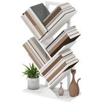 HOMCOM Baumförmiges Bücherregal mit 5 Ebenen Bücherregal mit 5 Regalen und Stahlstruktur für Wohnzimmer Büro Studium Schlafzimmer 50x24x82 cm Weiß Aosom HOMCOM Baumförmiges Bücherregal mit 5 Ebenen Bücherregal mit 5 Regalen und Stahlstruktur für Wohnzimmer Büro Studium Schlafzimmer 50x24x82 cm Weiß Aosom von HOMCOM