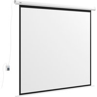 HOMCOM Beamer-Leinwand Elektrisch 172 x 172 cm 1:1 Projektionsleinwand mit Fernbedienung, Filmleinwand für Heimkino, Präsentation, Metall, Weiß Aosom HOMCOM Beamer-Leinwand Elektrisch 172 x 172 cm 1:1 Projektionsleinwand mit Fernbedienung, Filmleinwand für Heimkino, Präsentation, Metall, Weiß Aosom von HOMCOM