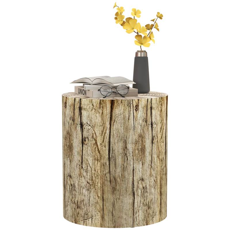 HOMCOM Beistelltisch im Baumstumpf-Design Rund für Wohnzimmer Garten Natur HOMCOM Beistelltisch im Baumstumpf-Design Rund für Wohnzimmer Garten Natur von HOMCOM