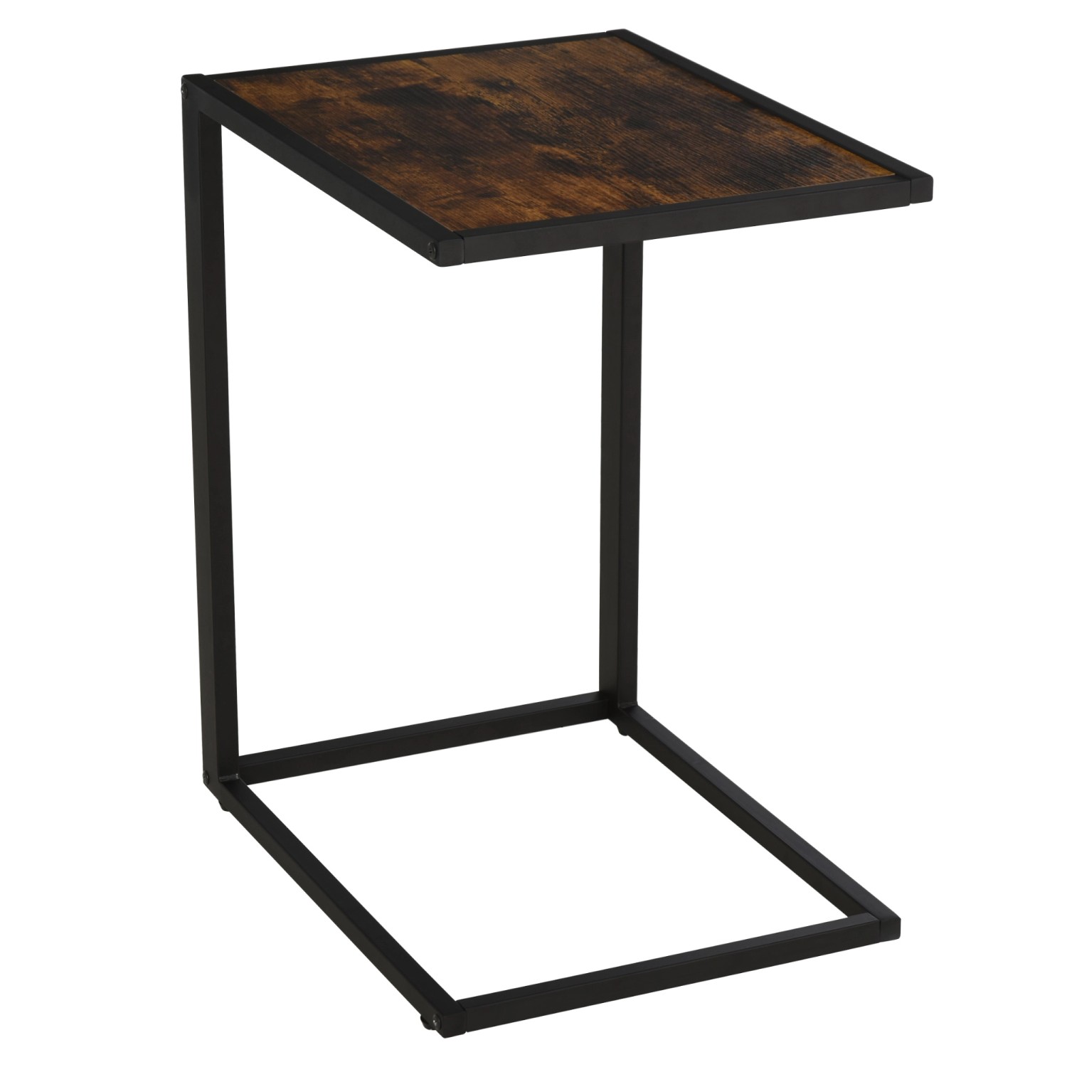 HOMCOM Beistelltisch in C-Form mit Metallgestell Rustikal-Braun 40,6 x 50,8 x 64,2 cm HOMCOM Beistelltisch in C-Form mit Metallgestell Rustikal-Braun 40,6 x 50,8 x 64,2 cm von HOMCOM