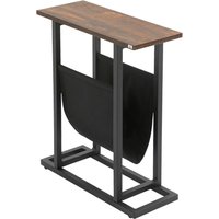 HOMCOM Beistelltisch schwarz Spanplatte B/H/L: ca. 19x49x55 cm von HOMCOM