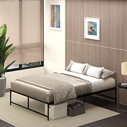 HOMCOM Bettrahmen 140 x 190 cm, Doppelbett 2 Personen aus Stahl, Höhe 31 cm mit Stauraum, Lattenrost, einfach zu montieren, schwarz HOMCOM Bettrahmen 140 x 190 cm, Doppelbett 2 Personen aus Stahl, Höhe 31 cm mit Stauraum, Lattenrost, einfach zu montieren, schwarz von HOMCOM