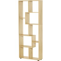 HOMCOM Bibliothek Regal Zig-Zag Design Zeitgenössisch 70L x 24B x 178H cm Spanplatten Naturholz Aosom HOMCOM Bibliothek Regal Zig-Zag Design Zeitgenössisch 70L x 24B x 178H cm Spanplatten Naturholz Aosom von HOMCOM