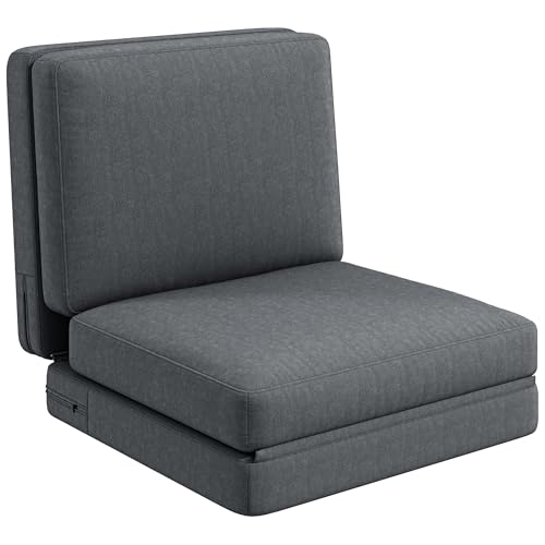 HOMCOM Bodensofa 3-in-1 Klappbar Schlafsofa mit Samtoptik, Gepolstert Sofabett bis 240 kg belastbar, für Schlafzimmer, Wohnzimmer, Dunkelgrau HOMCOM Bodensofa 3-in-1 Klappbar Schlafsofa mit Samtoptik, Gepolstert Sofabett bis 240 kg belastbar, für Schlafzimmer, Wohnzimmer, Dunkelgrau von HOMCOM