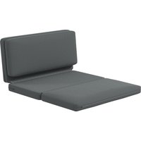 HOMCOM Bodensofa 3-in-1 Klappbar Schlafsofa mit Samtoptik, Gepolstert Sofabett bis 240 kg belastbar für Schlafzimmer, Wohnzimmer, Dunkelgrau   Aosom von HOMCOM