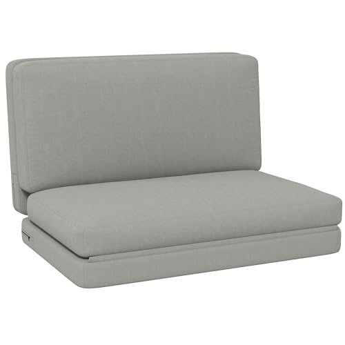 HOMCOM Bodensofa 3-in-1 Klappbar Schlafsofa mit Samtoptik, Gepolstert Sofabett bis 240 kg belastbar für Schlafzimmer, Wohnzimmer, Hellgrau HOMCOM Bodensofa 3-in-1 Klappbar Schlafsofa mit Samtoptik, Gepolstert Sofabett bis 240 kg belastbar für Schlafzimmer, Wohnzimmer, Hellgrau von HOMCOM