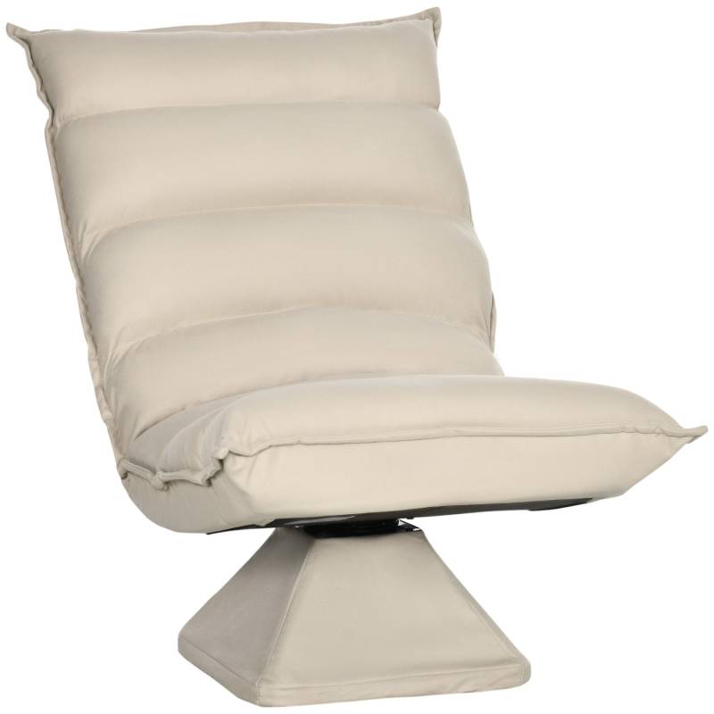 HOMCOM Bodensofa mit Verstellbarer Lehne Drehbar 62 x 70 x 95 cm von HOMCOM