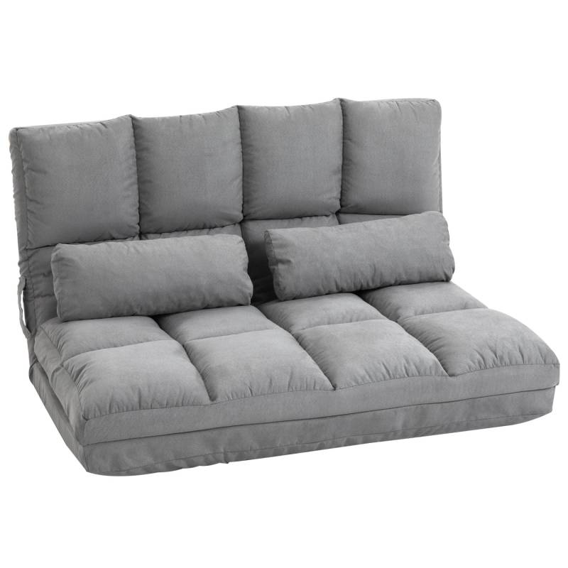 HOMCOM Bodenstuhl 2-in-1 mit Rückenlehne 102 x 73 x 60 cm von HOMCOM