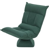 HOMCOM Bodenstuhl 360° Drehbar Bodensessel mit 5-Fach Verstellbarer Rückenlehne, Klappbares Bodensofa Meditationsstuhl Gepolstert Lazy Sofa für Wohnzimmer Gaming & Lesen Grün Aosom HOMCOM Bodenstuhl 360° Drehbar Bodensessel mit 5-Fach Verstellbarer Rückenlehne, Klappbares Bodensofa Meditationsstuhl Gepolstert Lazy Sofa für Wohnzimmer Gaming & Lesen Grün Aosom von HOMCOM