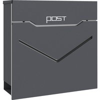 HOMCOM Briefkasten dunkelgrau B/H/L: ca. 10,5x37x37 cm HOMCOM Briefkasten dunkelgrau B/H/L: ca. 10,5x37x37 cm von HOMCOM