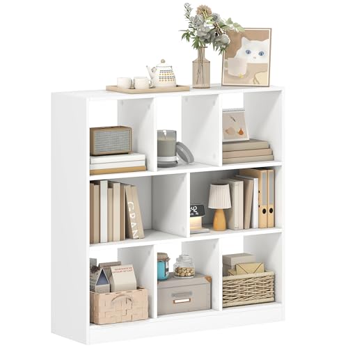 HOMCOM Bücherregal 3-stöckige Aufbewahrungsregal Büroregal Display Regal für Home-Office Wohnzimmer Weiß 97,5 x 30 x 100 cm HOMCOM Bücherregal 3-stöckige Aufbewahrungsregal Büroregal Display Regal für Home-Office Wohnzimmer Weiß 97,5 x 30 x 100 cm von HOMCOM