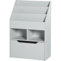 HOMCOM Bücherregal Regal Multi-Rangement 3 Regale 2 Fächer Große Schublade aus Holz Grau Aosom HOMCOM Bücherregal Regal Multi-Rangement 3 Regale 2 Fächer Große Schublade aus Holz Grau Aosom von HOMCOM