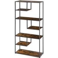 HOMCOM Bücherregal Standregal 7 Ebenen Aufbewahrungsregal Industriedesign Kippschutz für Wohnzimmer Schlafzimmer Rustikal Braun Aosom.de HOMCOM Bücherregal Standregal 7 Ebenen Aufbewahrungsregal Industriedesign Kippschutz für Wohnzimmer Schlafzimmer Rustikal Braun Aosom.de von HOMCOM