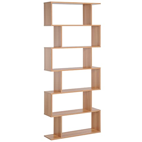 HOMCOM Bücherregal Wandregal Raumteiler Eckregal Standregal Aktenregal 6 Fächer Eiche L80 x B23 x H192 cm HOMCOM Bücherregal Wandregal Raumteiler Eckregal Standregal Aktenregal 6 Fächer Eiche L80 x B23 x H192 cm von HOMCOM