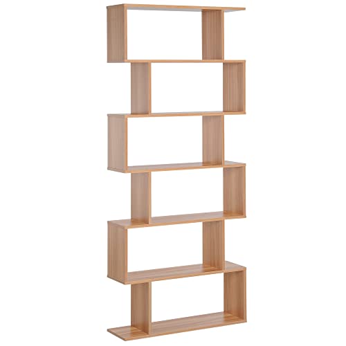 HOMCOM Bücherregal Wandregal Raumteiler mit 6 Fächern Standregal Aktenregal Ahorn L80 x B23 x H192 cm HOMCOM Bücherregal Wandregal Raumteiler mit 6 Fächern Standregal Aktenregal Ahorn L80 x B23 x H192 cm von HOMCOM