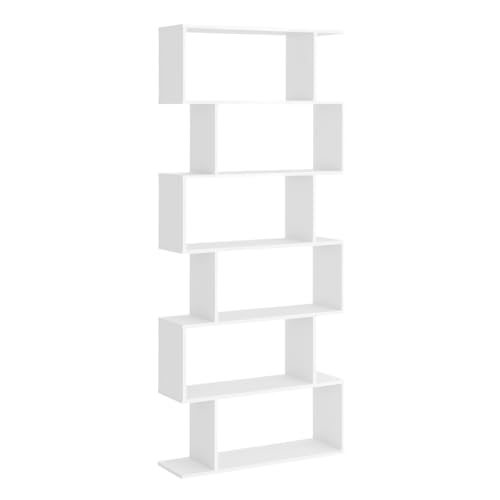 HOMCOM Bücherregal Wandregal Standregal Büroregal Raumteiler mit 6 Fächern Standregal Aktenregal Weiß L80 x B23 x H192 cm HOMCOM Bücherregal Wandregal Standregal Büroregal Raumteiler mit 6 Fächern Standregal Aktenregal Weiß L80 x B23 x H192 cm von HOMCOM