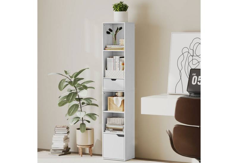 HOMCOM Bücherregal anpassbares Regal, Standregale 1-tlg., für Wohnzimmer, Büro, Weiß HOMCOM Bücherregal anpassbares Regal, Standregale 1-tlg., für Wohnzimmer, Büro, Weiß von HOMCOM