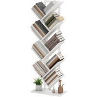 HOMCOM Bücherregal in Baumform mit 9 Regalen und Stahlstruktur für Wohnzimmer, Büro, Studium, Schlafzimmer 50x24x136 cm Weiß Aosom HOMCOM Bücherregal in Baumform mit 9 Regalen und Stahlstruktur für Wohnzimmer, Büro, Studium, Schlafzimmer 50x24x136 cm Weiß Aosom von HOMCOM