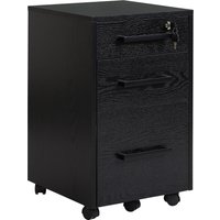 HOMCOM Bürocontainer Büroaufbewahrung auf Rollen 3 Schubladen 1 abschließbar 1 Aktenablage MDF Spanplatten Schwarz Aosom HOMCOM Bürocontainer Büroaufbewahrung auf Rollen 3 Schubladen 1 abschließbar 1 Aktenablage MDF Spanplatten Schwarz Aosom von HOMCOM