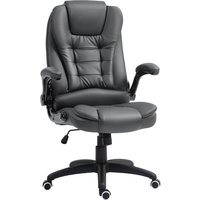HOMCOM Bürostuhl, Chefsessel mit Wippfunktion, Hochklappbare Armlehne Dunkelgrau HOMCOM Bürostuhl, Chefsessel mit Wippfunktion, Hochklappbare Armlehne Dunkelgrau von HOMCOM