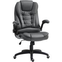HOMCOM Bürostuhl, Ergonomischer Schreibtischstuhl mit hochklappbarer Armlehne, Höhenverstellbarer Drehstuhl mit Wippfunktion, Kunstleder, Gepolstert HOMCOM Bürostuhl, Ergonomischer Schreibtischstuhl mit hochklappbarer Armlehne, Höhenverstellbarer Drehstuhl mit Wippfunktion, Kunstleder, Gepolstert von HOMCOM